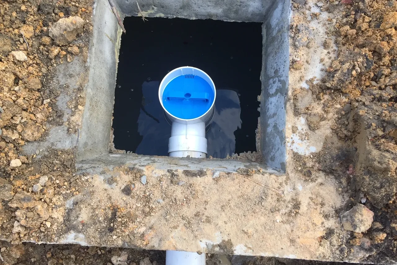 Septic pipe being pumped near you